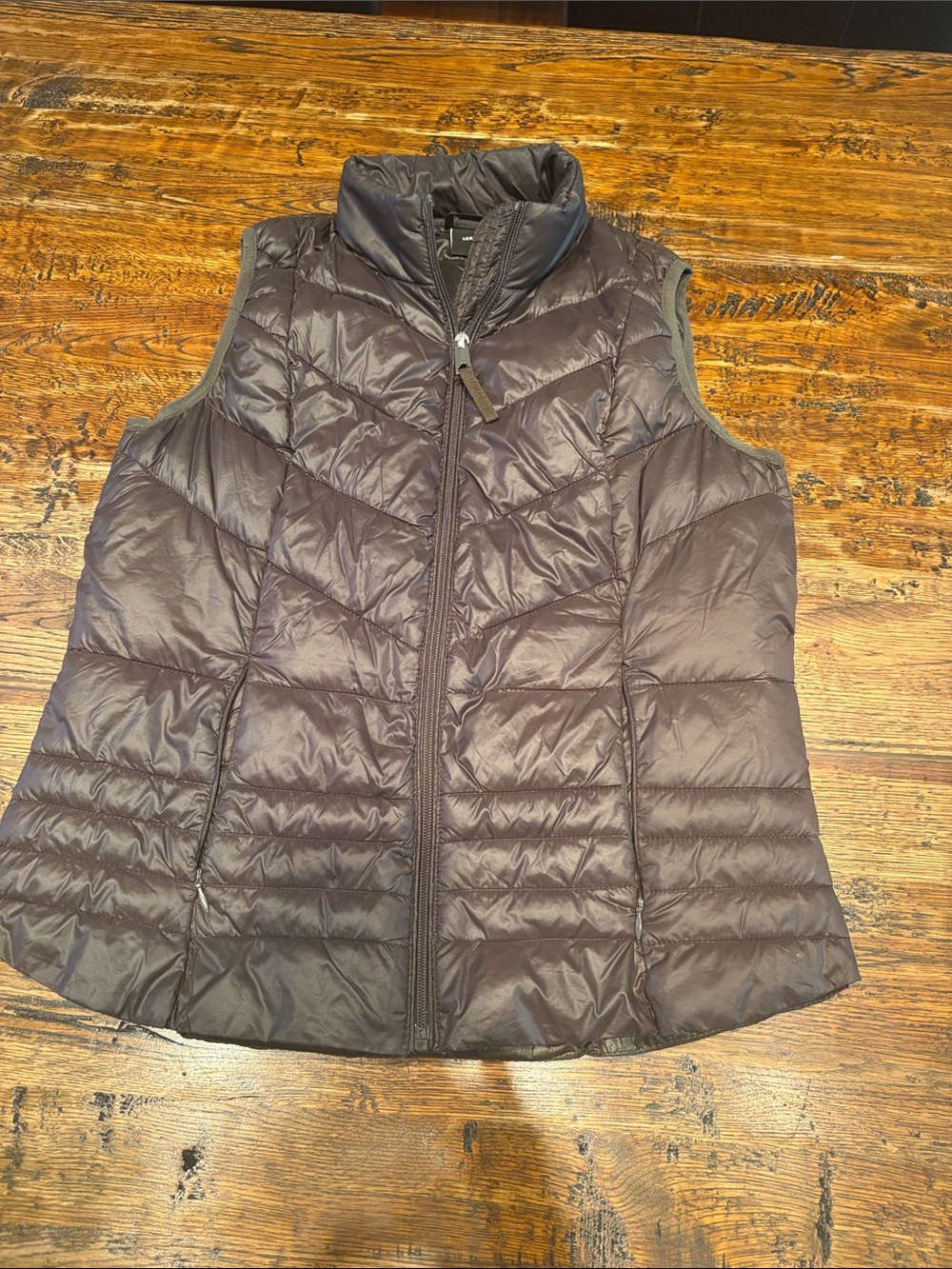 Quilted Puffer Vest in Olive Green